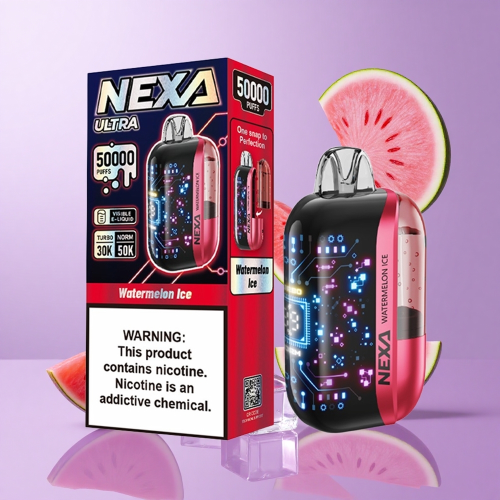 NEXA Ultra 50000 Puffs Wassermelone Eis Deutschland großhandel 20ml vorgefüllte Kapazität 800mah Akkukapazität