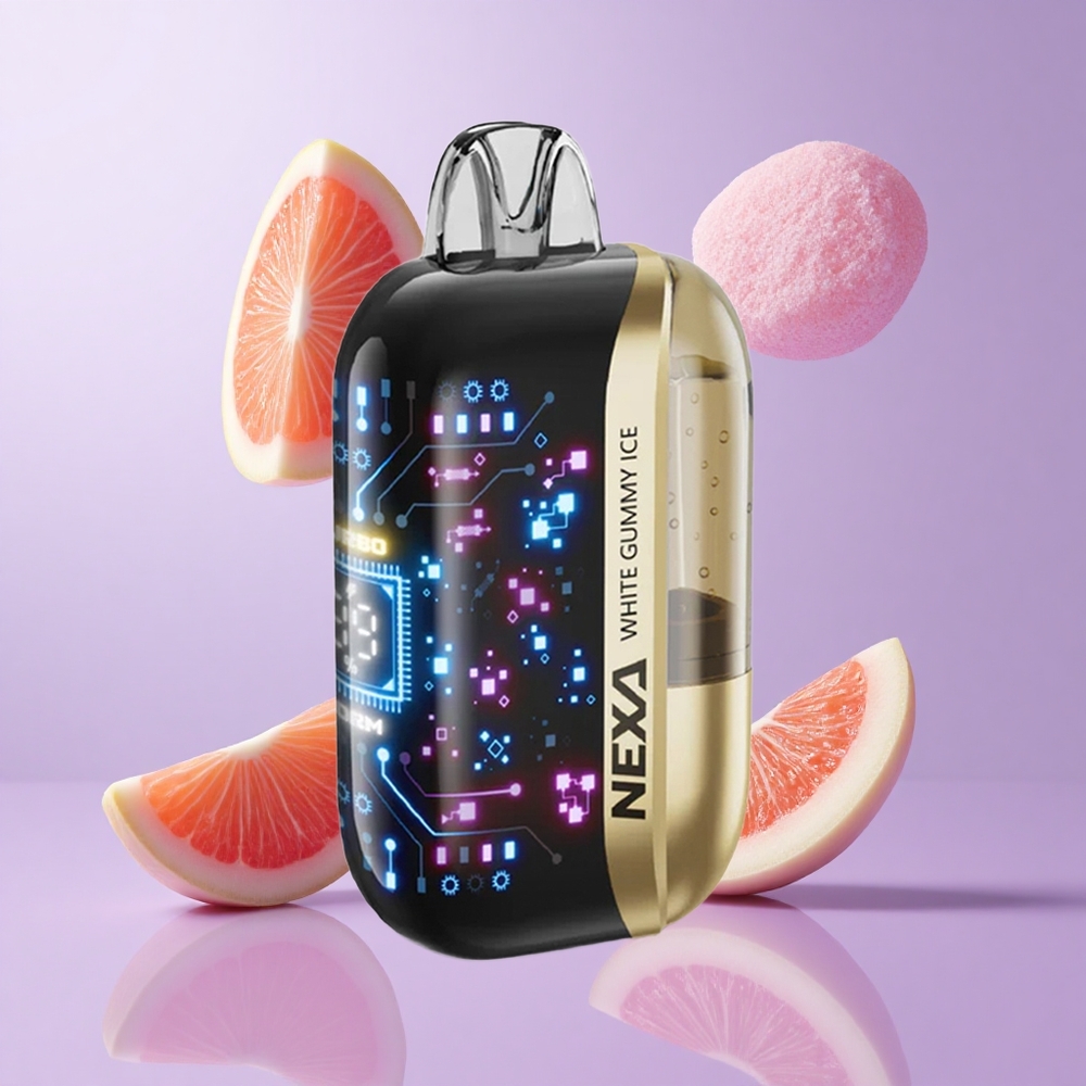 NEXA Ultra 50000 Puffs Weißer Gummibärchen Eis Deutschland großhandel 20ml vorgefüllte Kapazität 800mah Akkukapazität