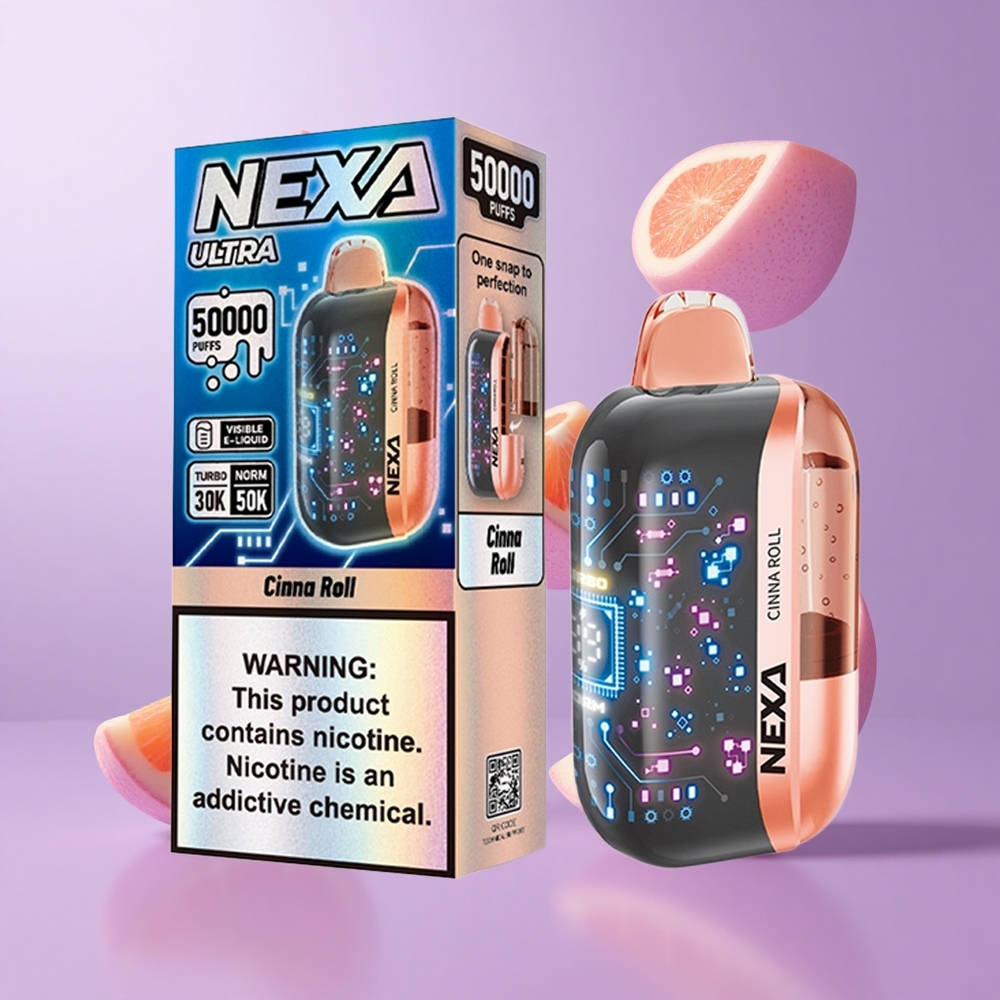 NEXA Ultra 50000 Puffs Zimtschnecke Deutschland großhandel 20ml vorgefüllte Kapazität 800mah Batteriekapazität