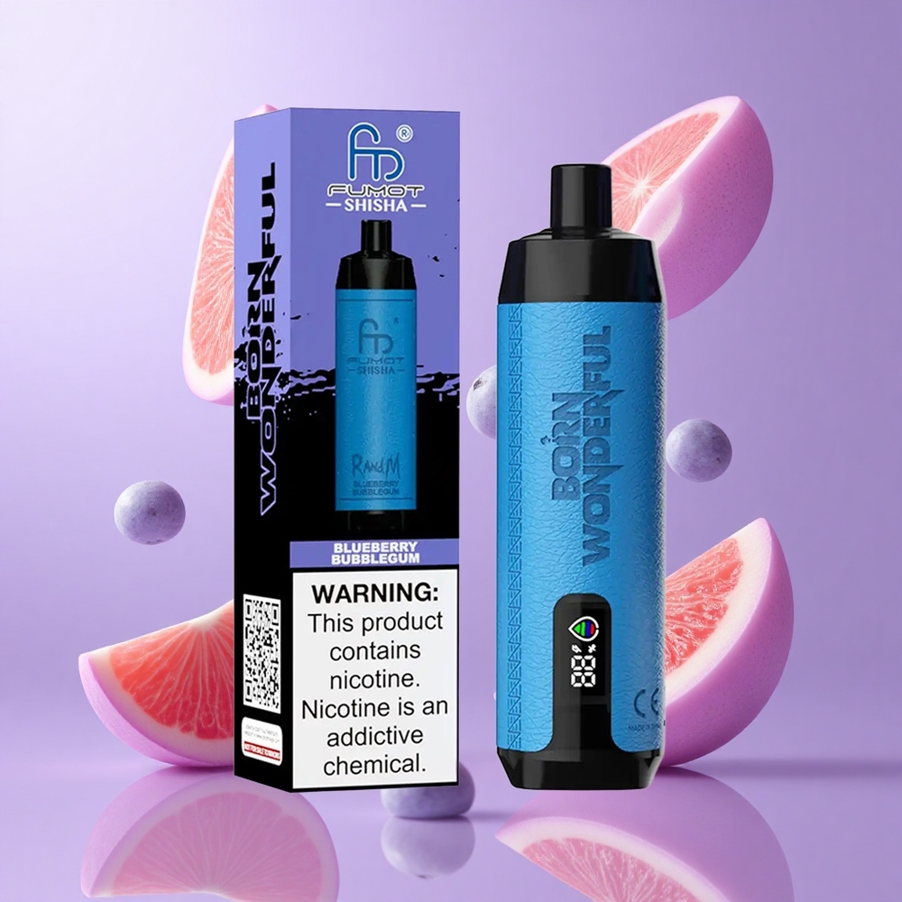 RandM Fumot Shisha 10000 Puffs Blaubeere Bubblegum Deutschland großhandel 18ml vorgefüllte E-Flüssigkeit
