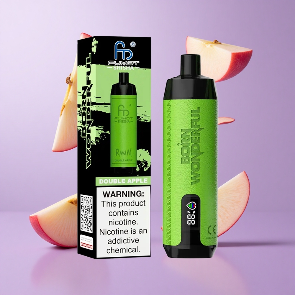 RandM Fumot Shisha 10000 Puffs Doppelapfel Deutschland großhandel 18ml vorgefülltes E-Liquid