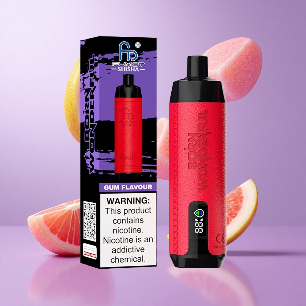 RandM Fumot Shisha 10000 Puffs Kaugummi Geschmack Deutschland großhandel 18ml vorabgefülltes E-Liquid