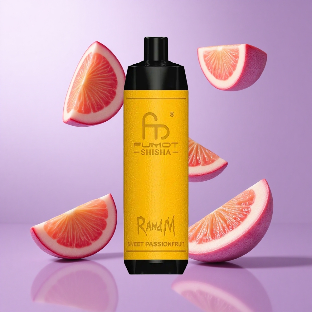 RandM Fumot Shisha 10000 Puffs Süße Passionsfrucht Deutschland großhandel 18ml vorabgefülltes E-Liquid