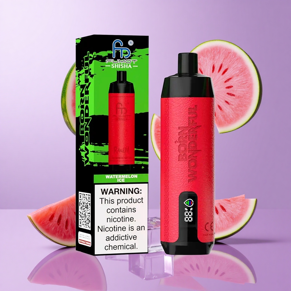 RandM Fumot Shisha 10000 Puffs Wassermelone Eis Deutschland großhandel 18ml vorgefülltes E-Liquid