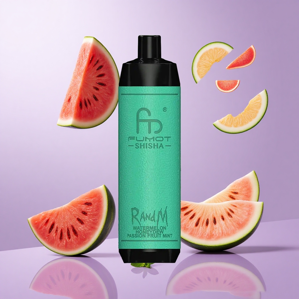 RandM Fumot Shisha 10000 Puffs Wassermelone Honigmelone Passionsfrucht Minze Deutschland großhandel 18ml vorgefülltes E-Liquid