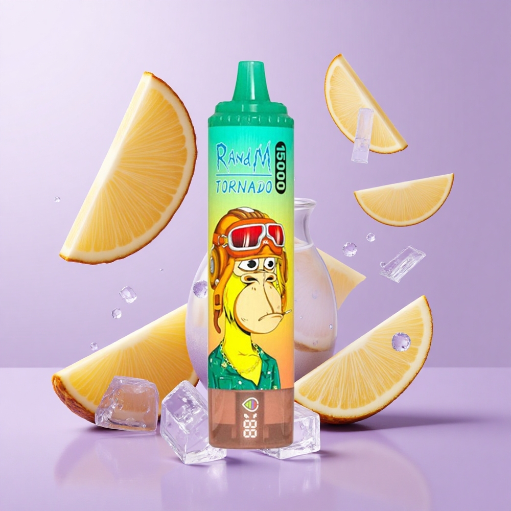 RandM Fumot Tornado 15000 Puffs Ananas Eis Deutschland großhandel LCD Bildschirm 25ml Flüssigkeitskapazität