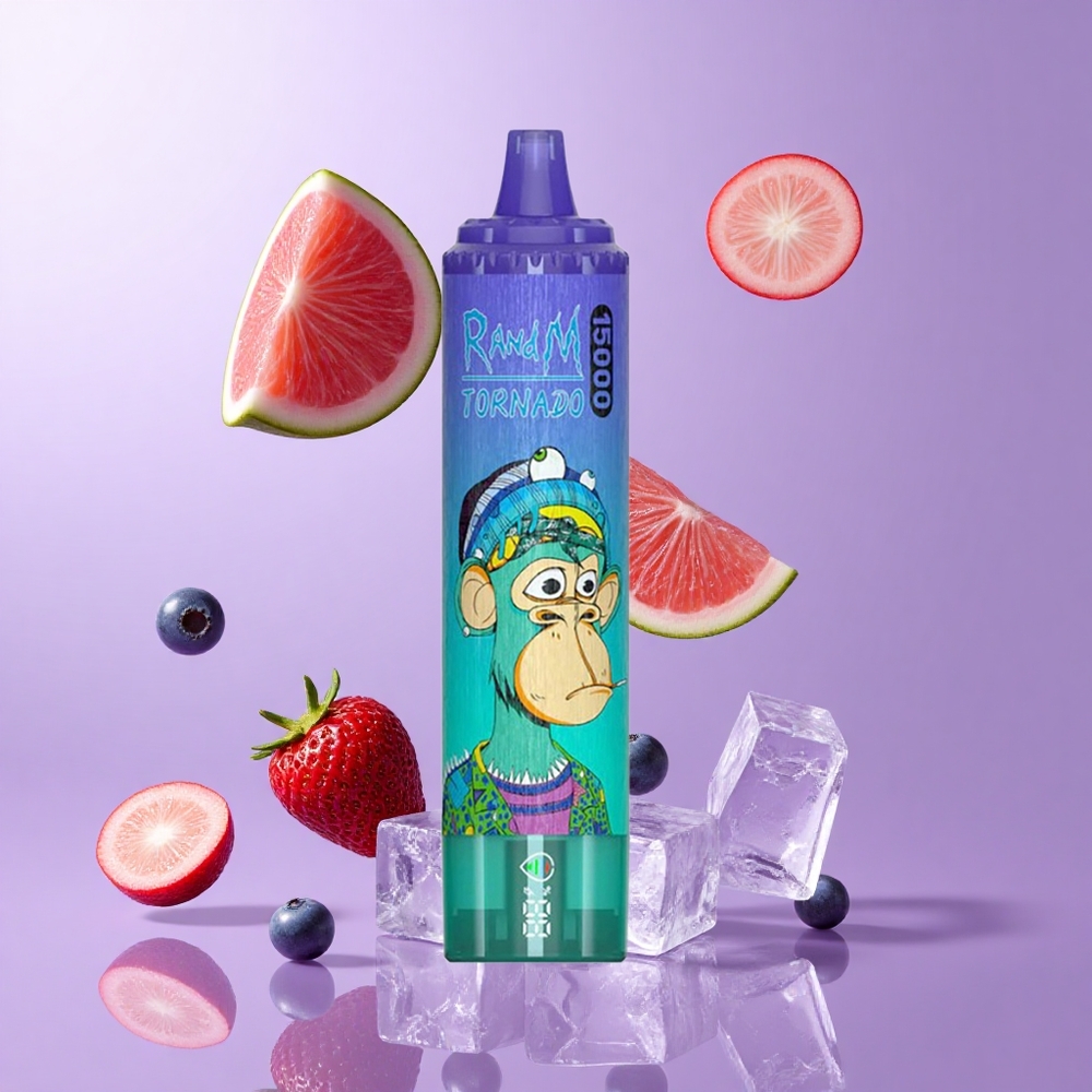 RandM Fumot Tornado 15000 Puffs Blaubeere On Ice Deutschland großhandel 25ml Flüssigkeitskapazität