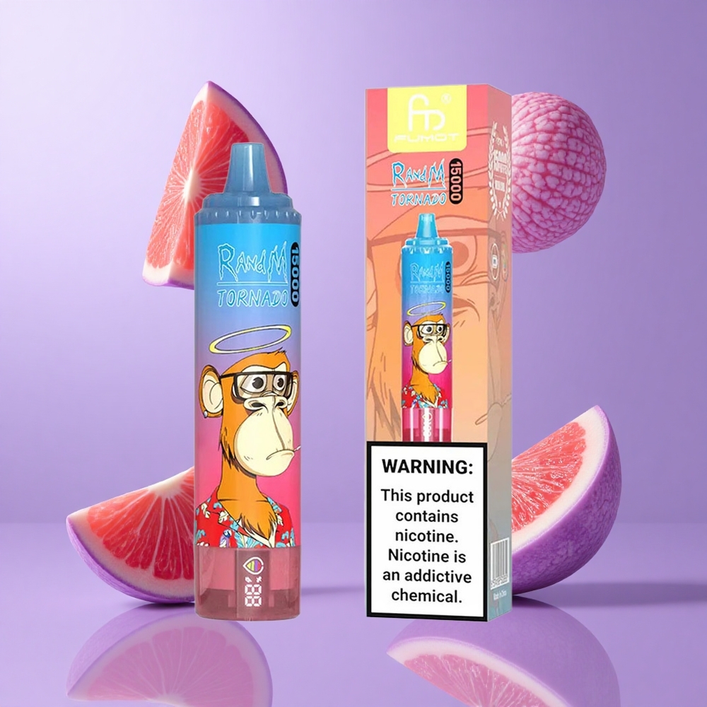 RandM Fumot Tornado 15000 Puffs Blaue Himbeere Kirsche Deutschland großhandel 25ml Flüssigkeitskapazität