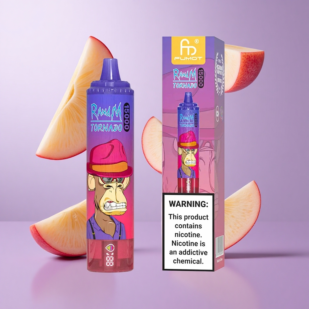 RandM Fumot Tornado 15000 Puffs Einweg-Vape Sauerapfel Deutschland großhandel Flüssigkeitskapazität: 25ml