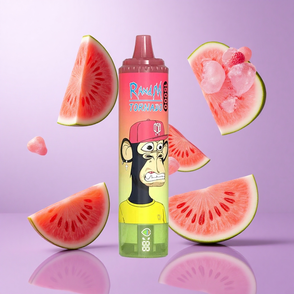 RandM Fumot Tornado 15000 Puffs Erdbeere Wassermelone Limonade Deutschland großhandel LCD Bildschirm 25ml Flüssigkeitskapazität