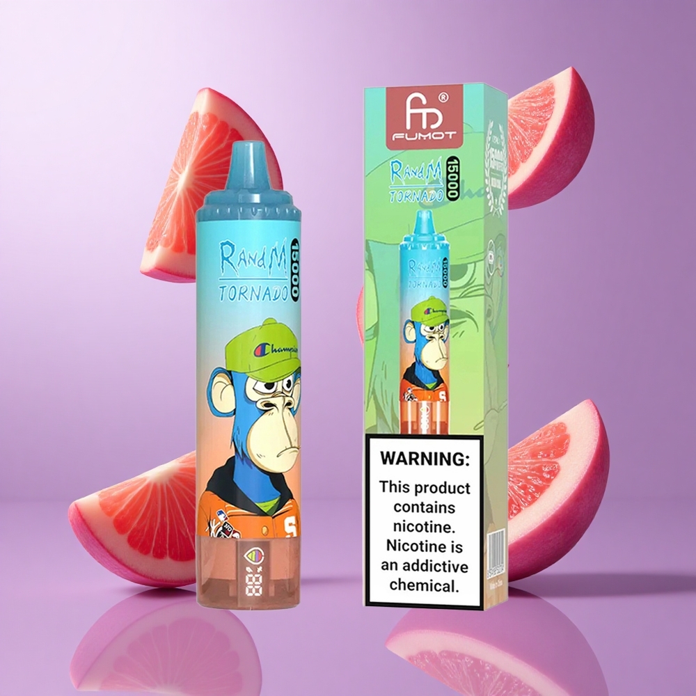 RandM Fumot Tornado 15000 Puffs Kirsch Cola Deutschland großhandel LCD-Display 850mAh Akku 25ml Flüssigkeitskapazität