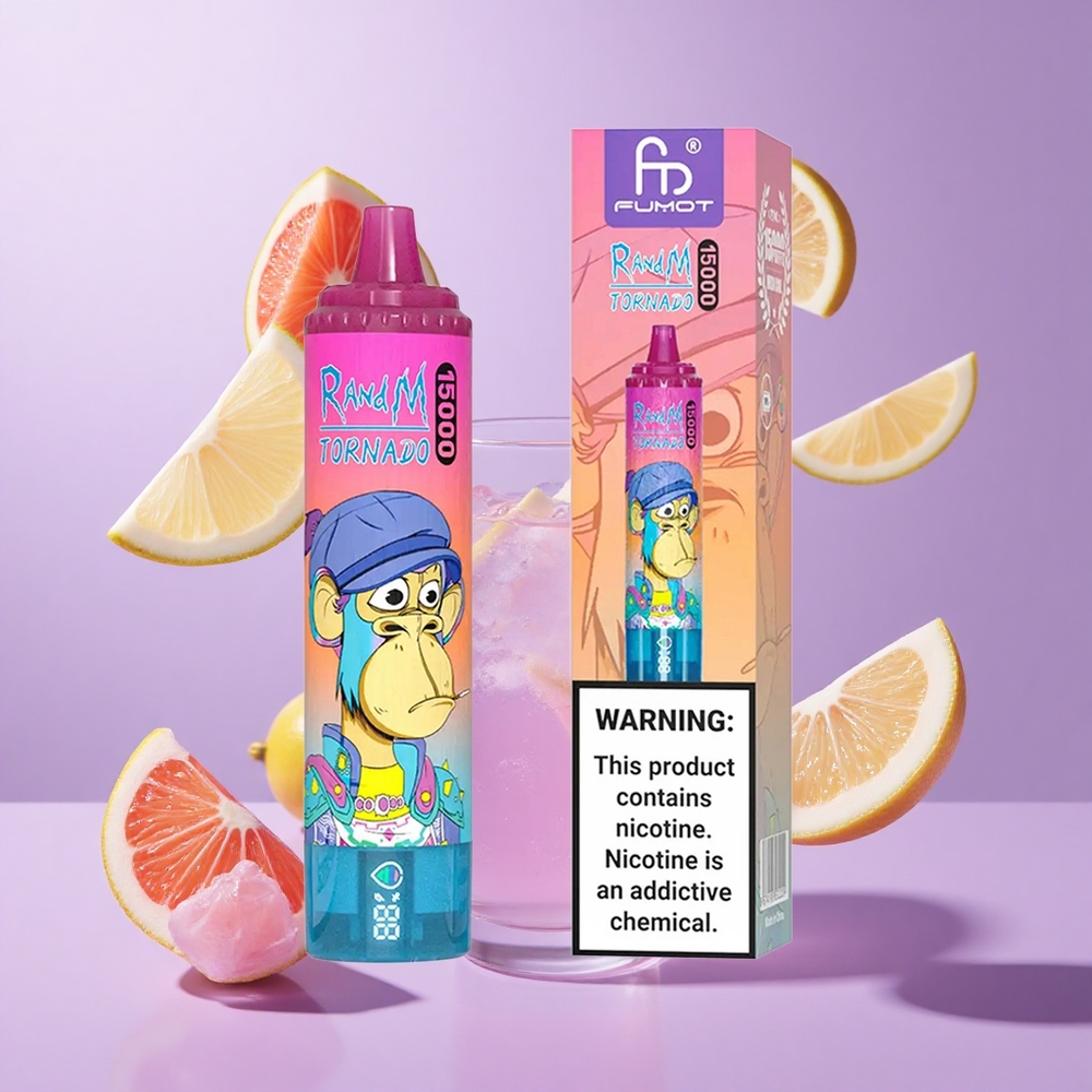 RandM Fumot Tornado 15000 Puffs Limonade Deutschland großhandel 25ml Flüssigkeitskapazität