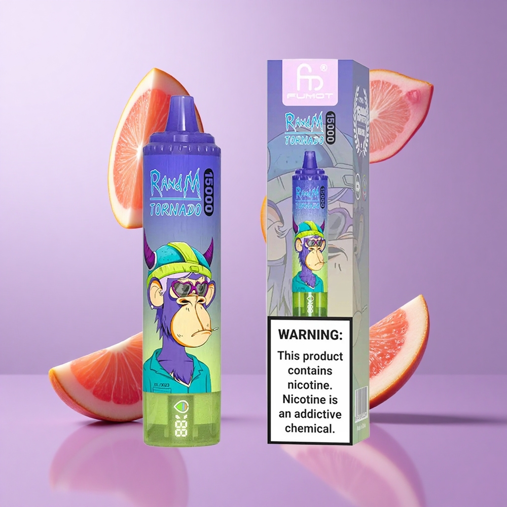 RandM Fumot Tornado 15000 Puffs Vimto Deutschland großhandel 25ml Flüssigkeitskapazität 850mAh Akku