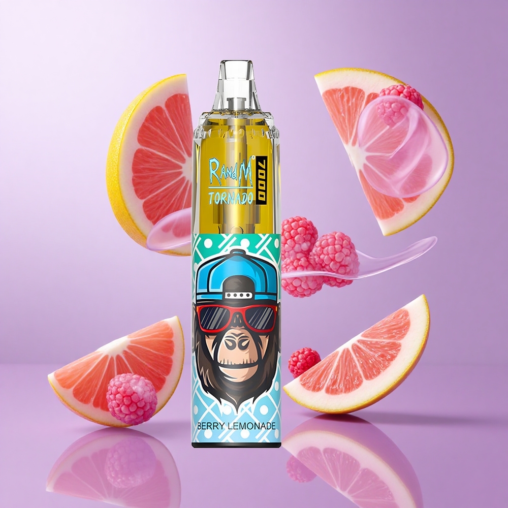 RandM Fumot Tornado 7000 Puffs Beere Limonade Deutschland großhandel 14 ML E-Liquid