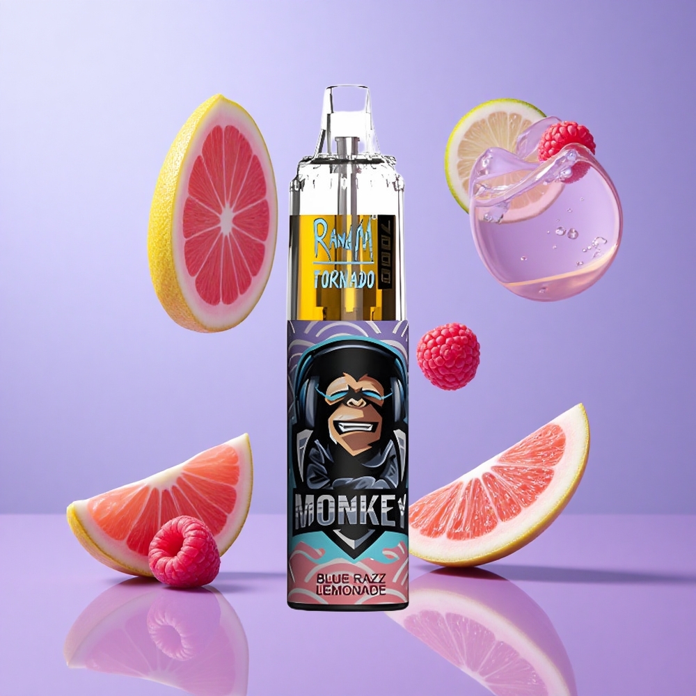 RandM Fumot Tornado 7000 Puffs Blau-Razz Limonade Deutschland großhandel 14 ML E-Liquid