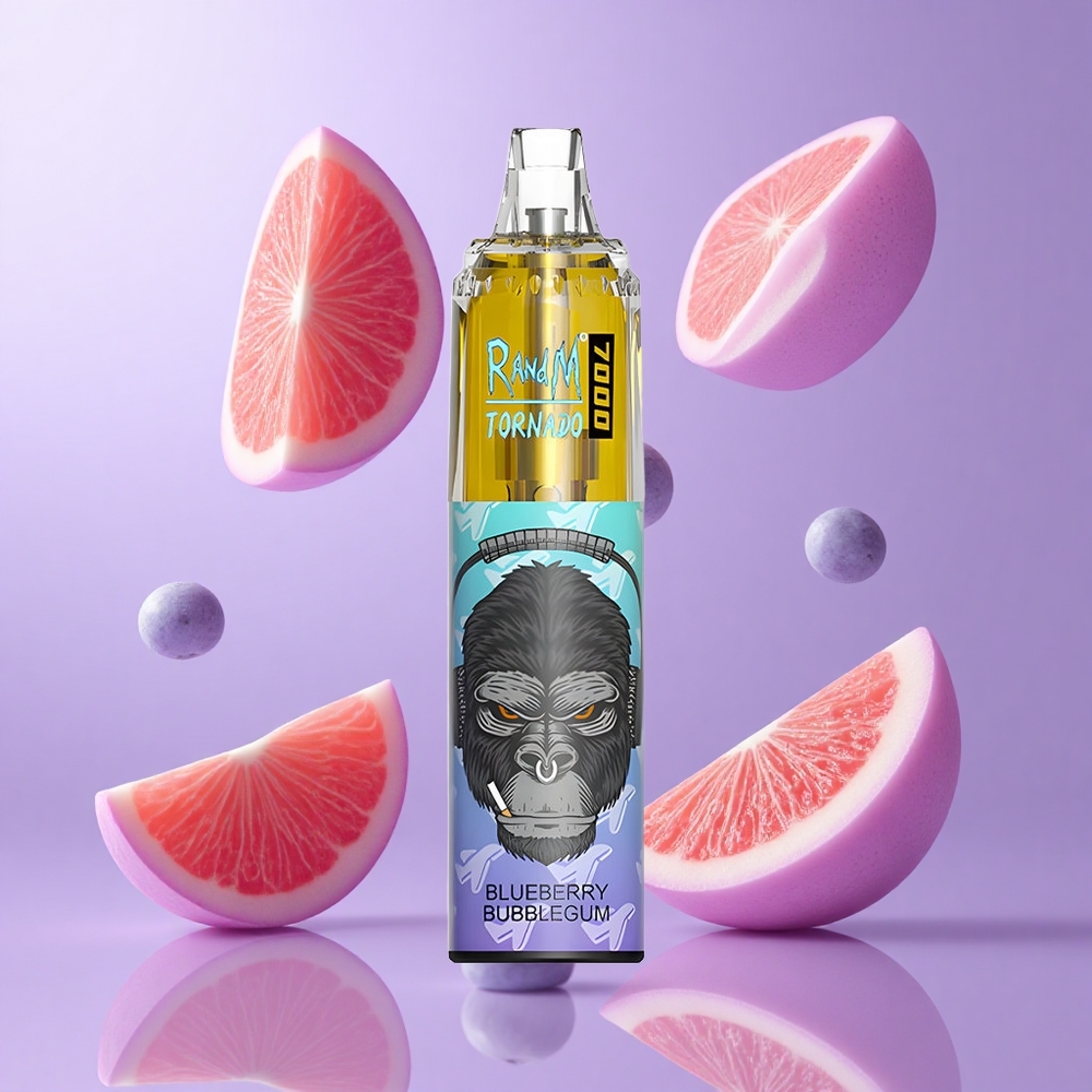 RandM Fumot Tornado 7000 Puffs Blaubeere Bubblegum Deutschland großhandel 14 ML E-Liquid