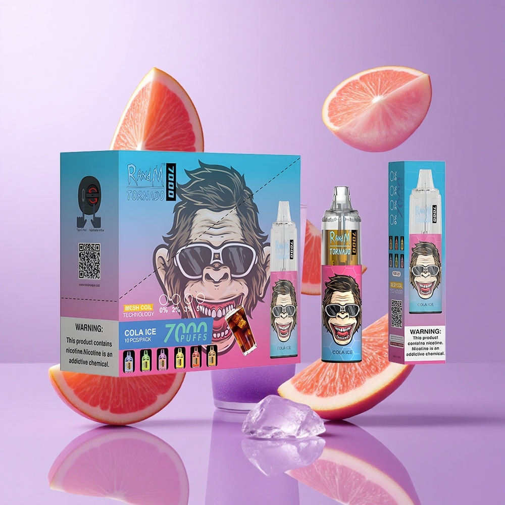 RandM Fumot Tornado 7000 Puffs Cola Eis Deutschland großhandel 14 ML E-Liquid