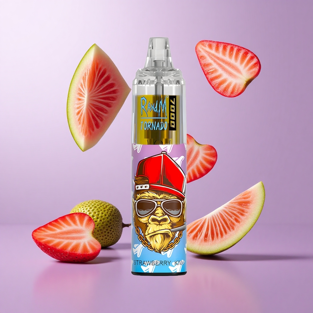 RandM Fumot Tornado 7000 Puffs Erdbeere Kiwi Deutschland großhandel 14 ML E-Liquid