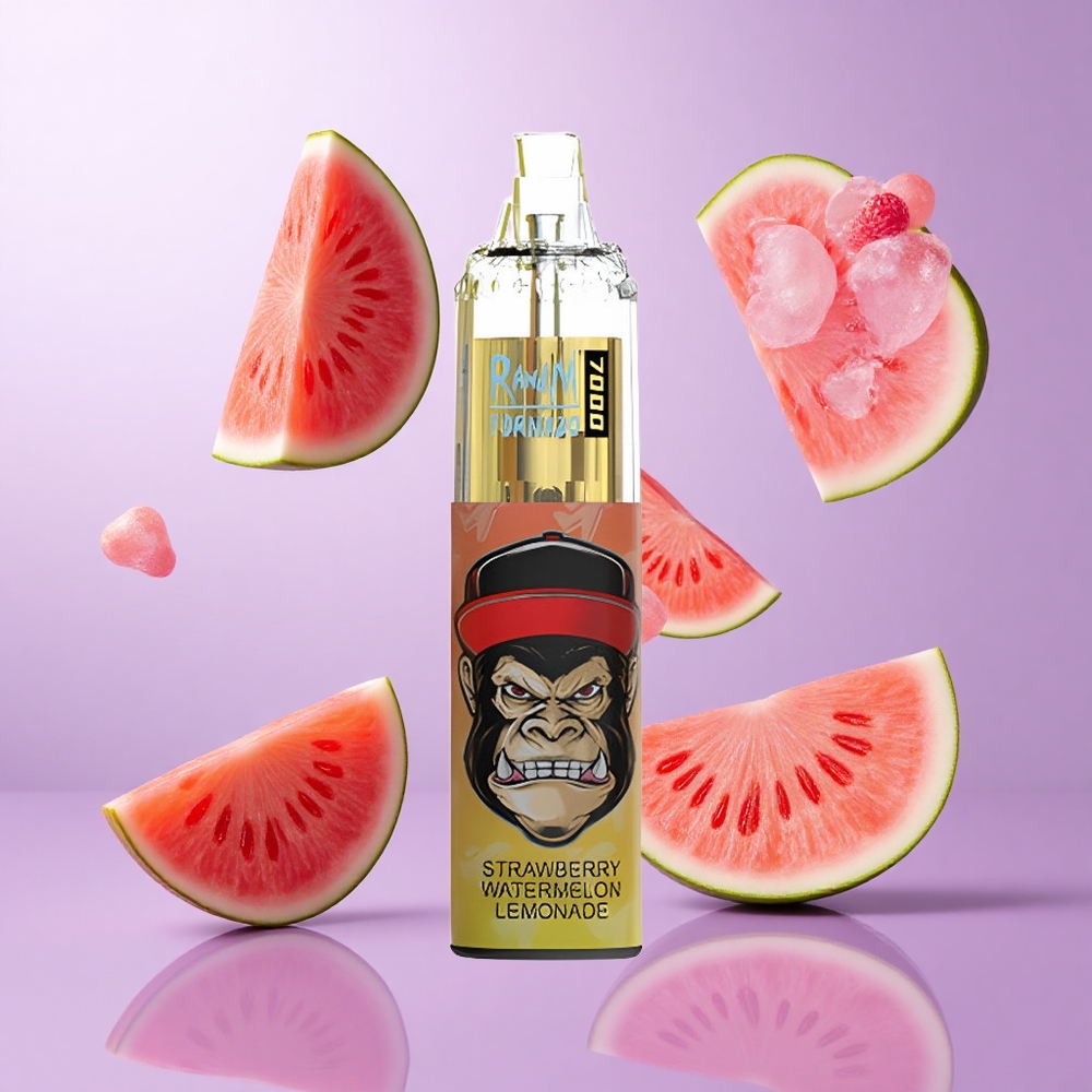 RandM Fumot Tornado 7000 Puffs Erdbeere Wassermelone Limonade Deutschland großhandel 14 ML E-Liquid