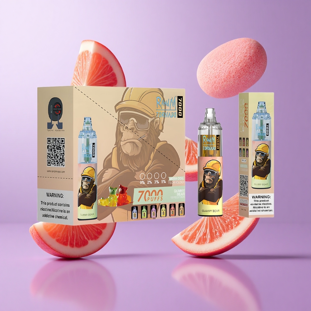 RandM Fumot Tornado 7000 Puffs Gummibärchen Deutschland großhandel 14 ML E-Liquid