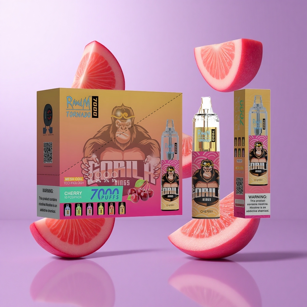 RandM Fumot Tornado 7000 Puffs Kirsche Deutschland großhandel 14 ML E-Liquid Mesh Coil