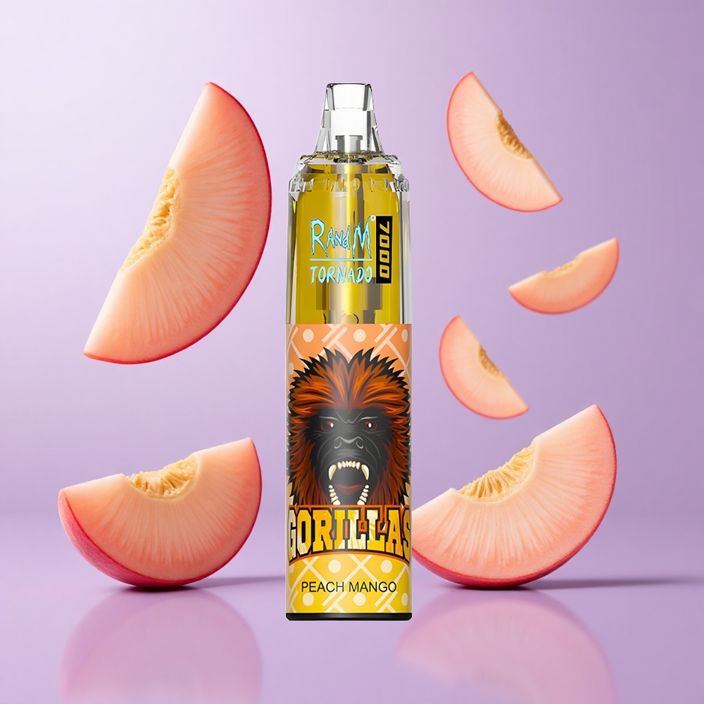 RandM Fumot Tornado 7000 Puffs Pfirsich Mango Deutschland großhandel 14 ML E-Liquid