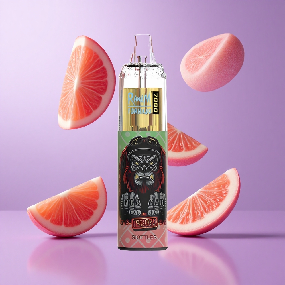 RandM Fumot Tornado 7000 Puffs Skittles Geschmack Deutschland großhandel 14 ML E-Liquid Mesh Coil