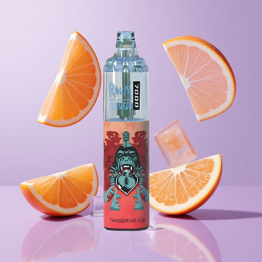 RandM Fumot Tornado 7000 Puffs Tangerine Eis Deutschland großhandel 14 ML E-Liquid