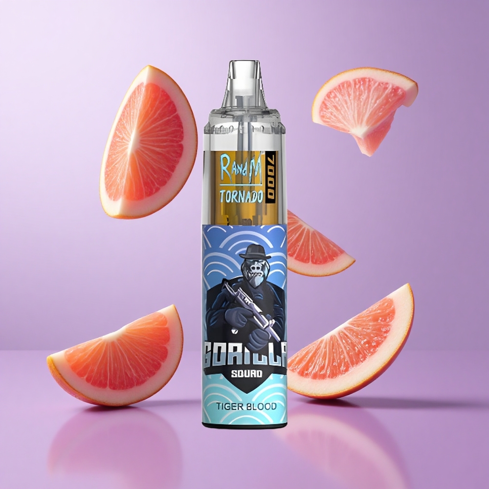 RandM Fumot Tornado 7000 Puffs Tigerblut Deutschland großhandel 14 ML E-Liquid Mesh Coil