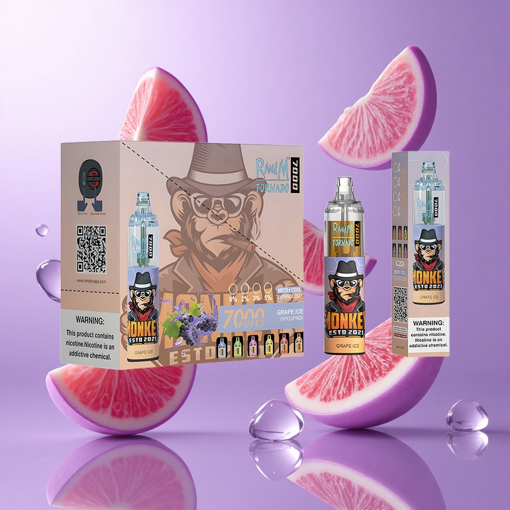 RandM Fumot Tornado 7000 Puffs Traube Eis Deutschland großhandel 14 ML E-Liquid