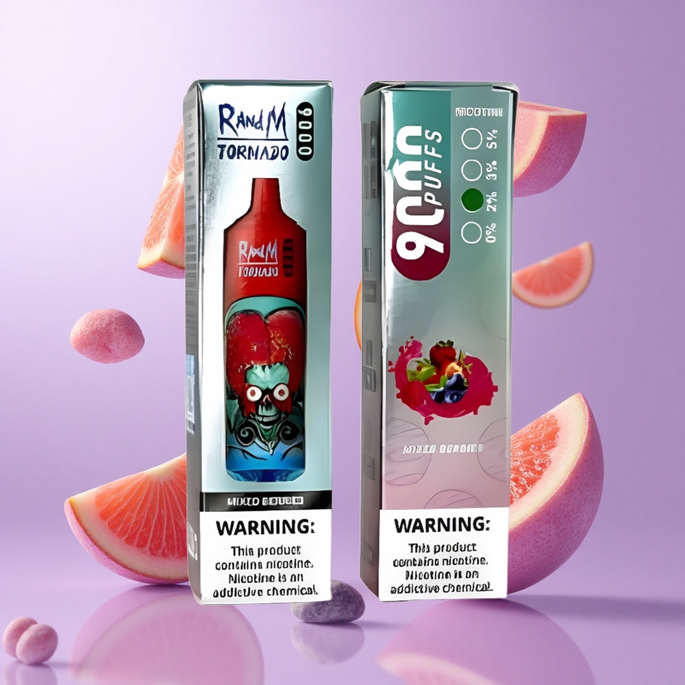 RandM Fumot Tornado 9000 Puffs 18 mL gemischte Beeren Deutschland großhandel 850 mAh wiederaufladbar Mesh Coil