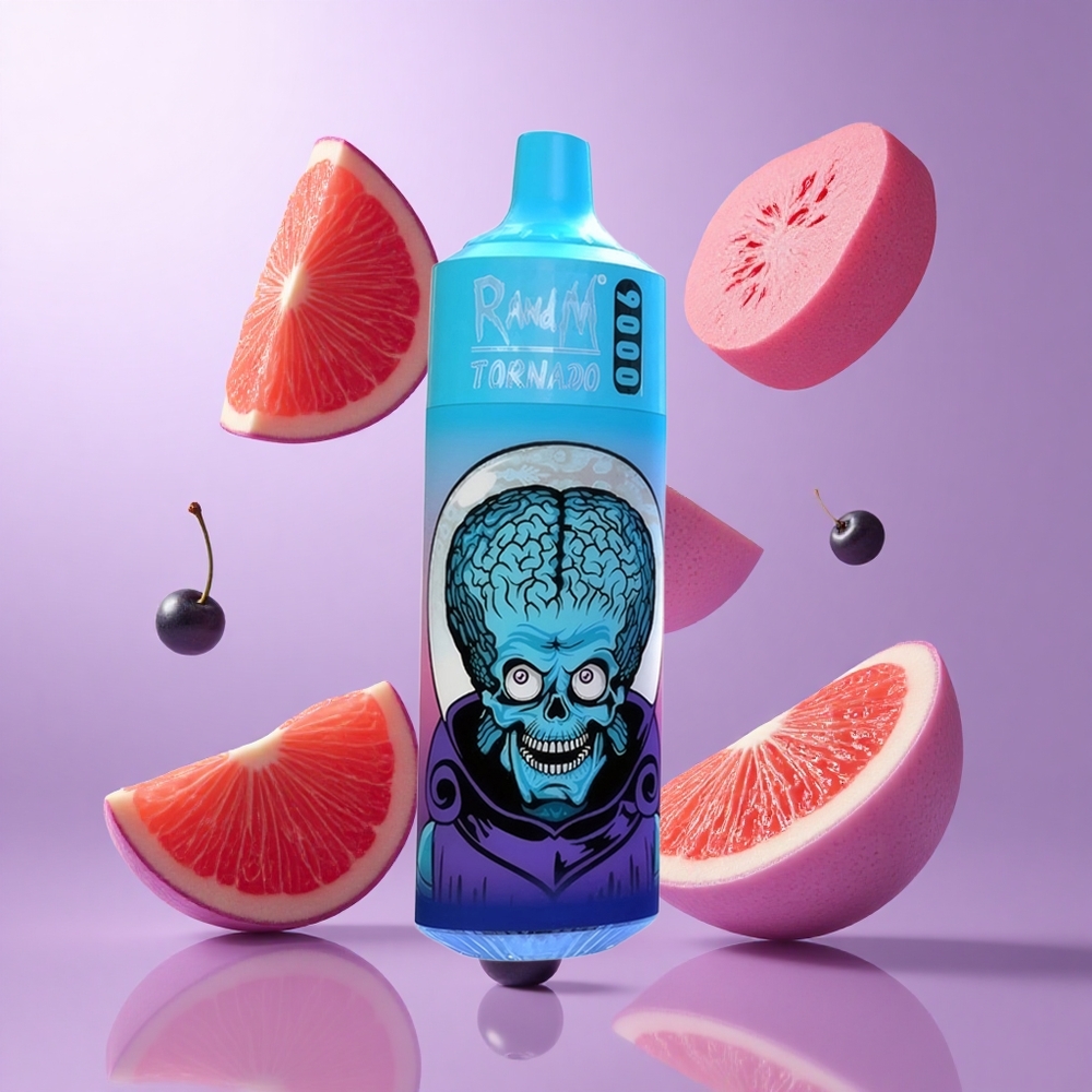 RandM Fumot Tornado 9000 Puffs Blaubeere Kirsche Preiselbeere Deutschland großhandel 18 mL E-Liquid Kapazität