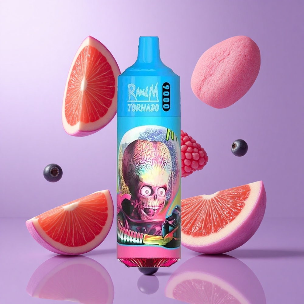 RandM Fumot Tornado 9000 Puffs Blauberry Sauere Himbeere Deutschland großhandel 18 mL E-Liquid Kapazität