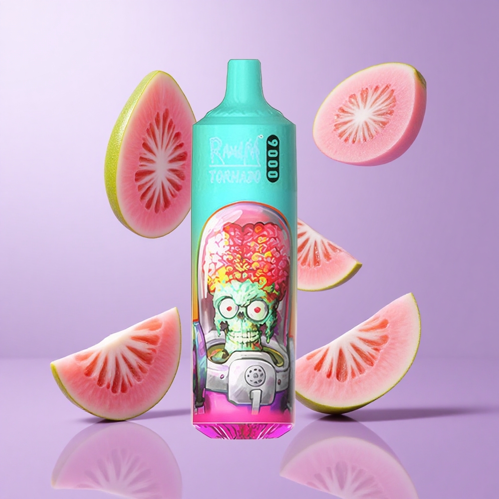 RandM Fumot Tornado 9000 Puffs Guava Eis Deutschland großhandel 18 mL E-Liquid Kapazität