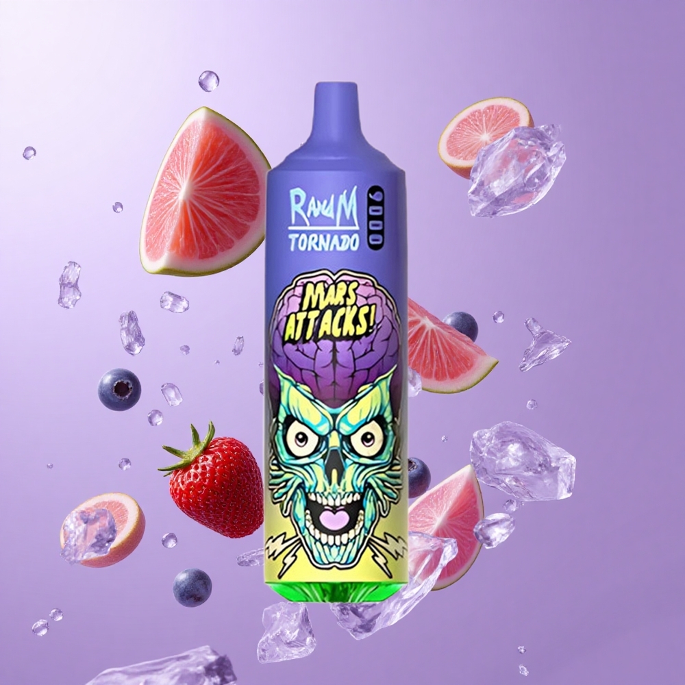 RandM Fumot Tornado 9000 Puffs Heidelbeere Eis Deutschland großhandel 18 mL E-Liquid Kapazität
