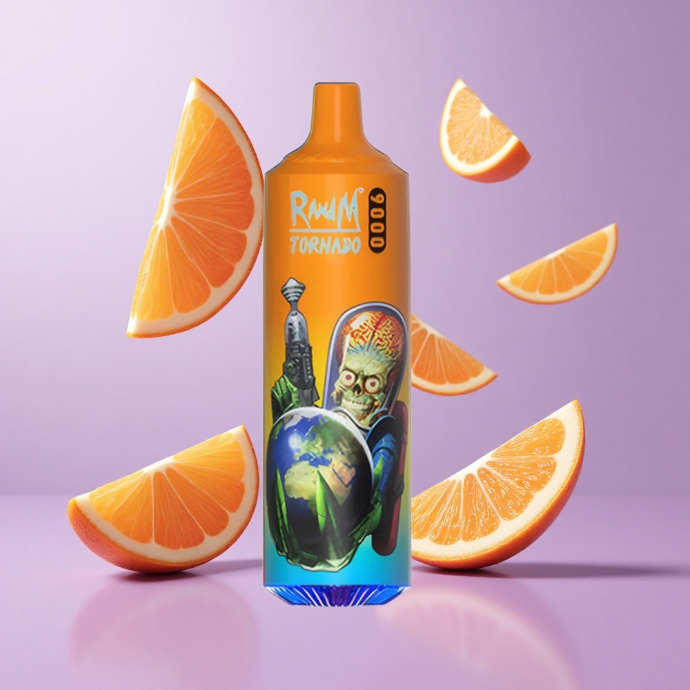 RandM Fumot Tornado 9000 Puffs Orangensoda Deutschland großhandel 18 mL E-Liquid Kapazität