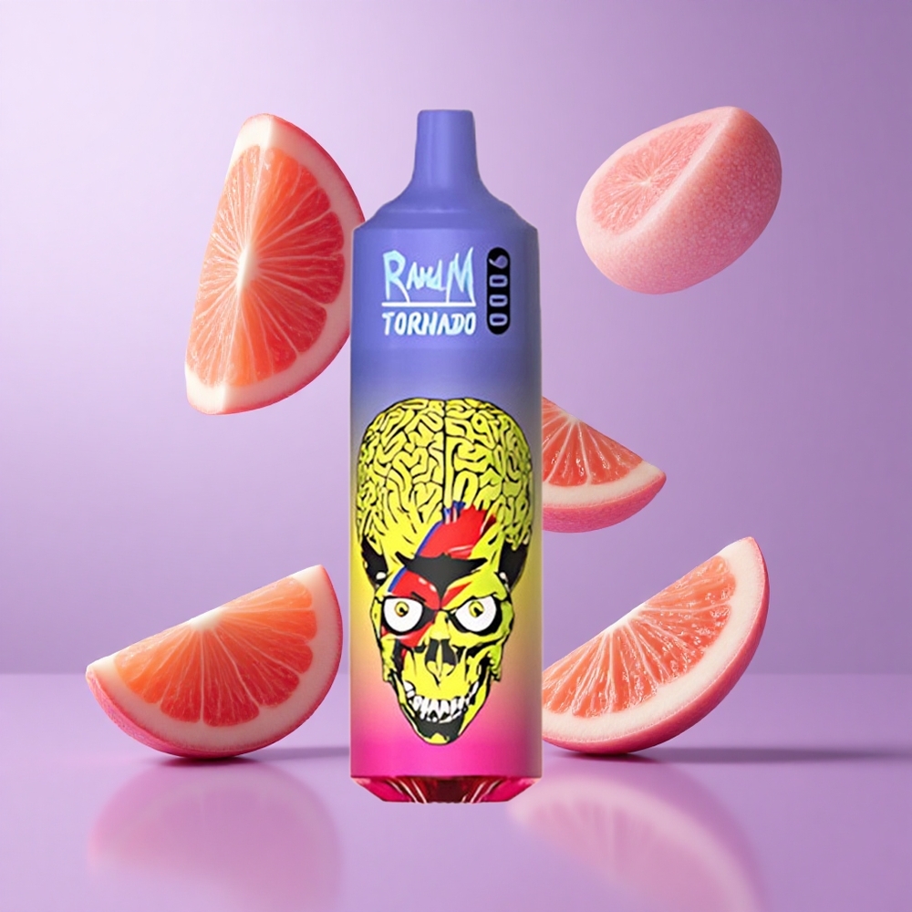 RandM Fumot Tornado 9000 Puffs Skittles (Gummibärchen) Deutschland großhandel 54 Sorten 18 mL E-Liquid Kapazität Mesh Coil