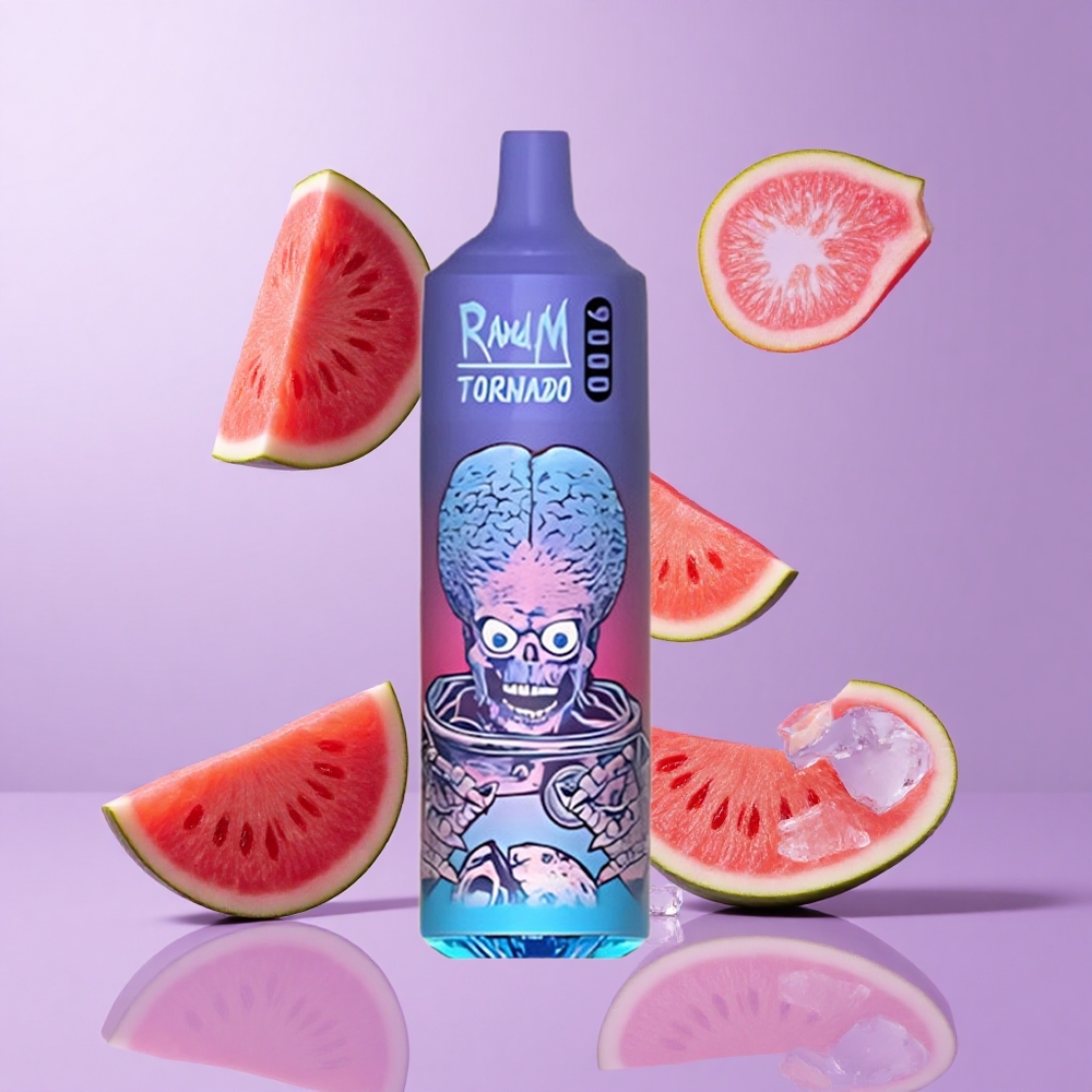 RandM Fumot Tornado 9000 Puffs Wassermelone Brazz Eis Deutschland großhandel 18 mL E-Liquid Kapazität