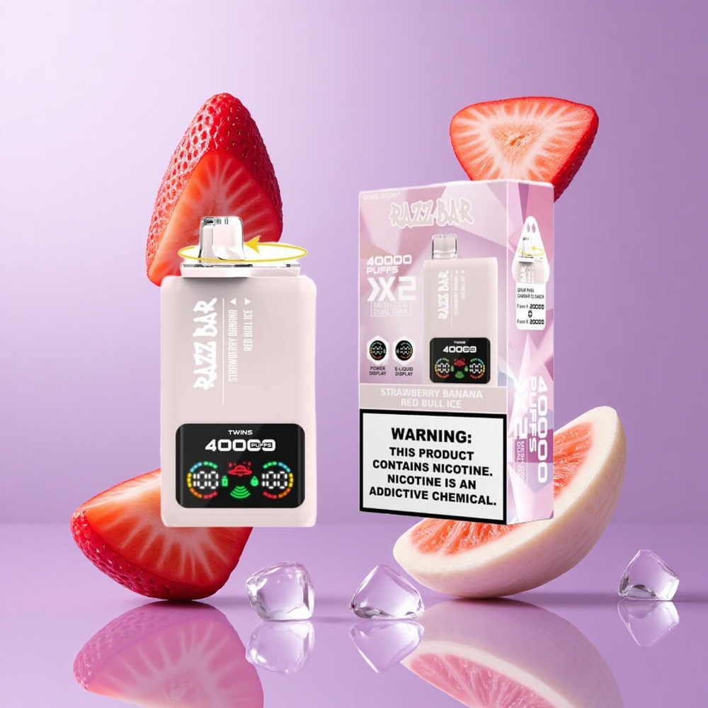 Razz Bar 40000 Puffs Erdbeere Banane_Red Bull Eis Deutschland großhandel 1.0Ohm 2 Mesh Coil