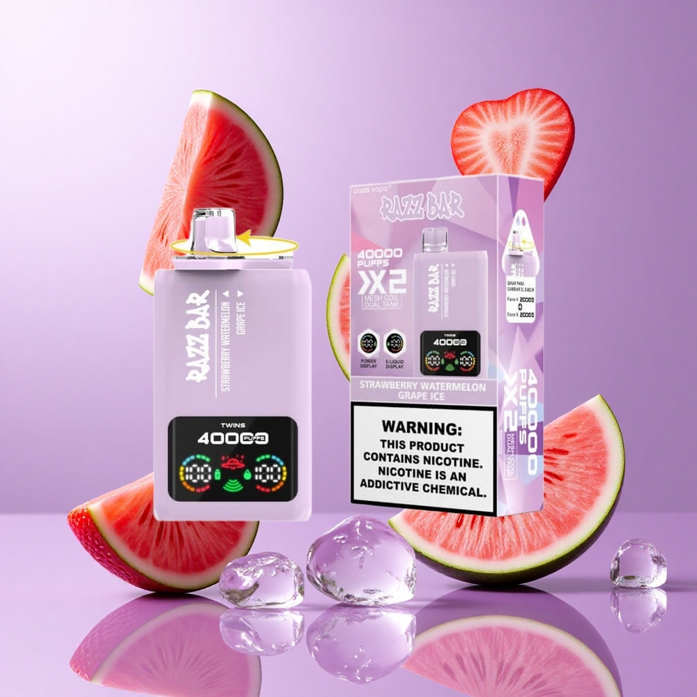Razz Bar 40000 Puffs Erdbeere Wassermelone_Grape Eis Deutschland großhandel 1,0 Ohm 2 Mesh Coil