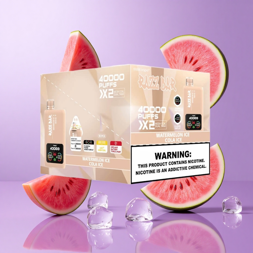Razz Bar 40000 Puffs Wassermelone Eis_Cola Eis Deutschland großhandel 1,0 Ohm 2 Mesh Coil