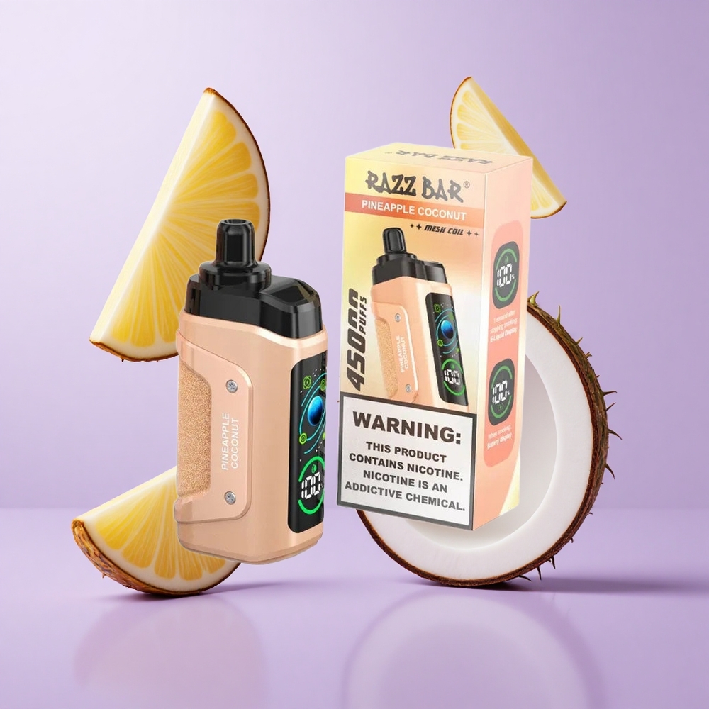 Razz Bar 45000 Puffs Einweg-Vape Ananas Kokos Deutschland großhandel 20 mg/ml Nikotinstärke