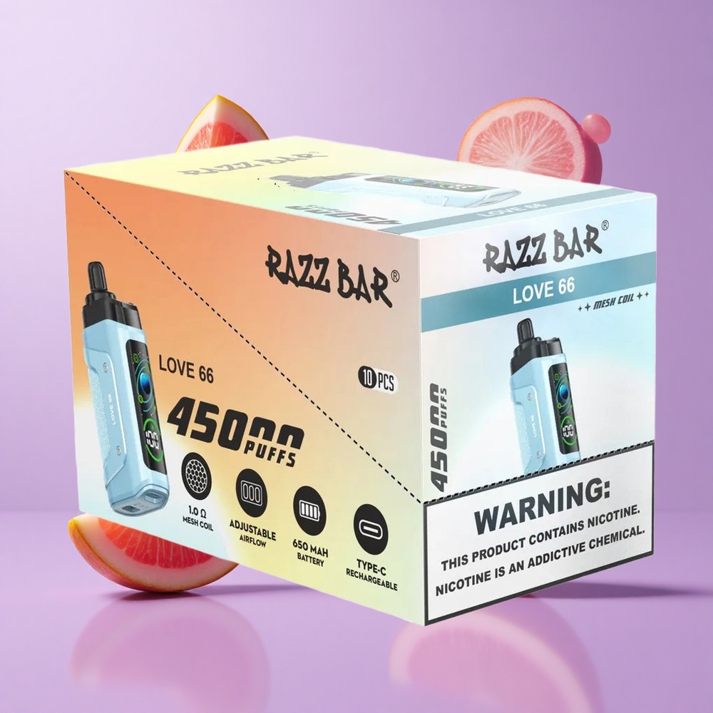 Razz Bar 45000 Puffs Liebe 66 Deutschland großhandel 1,0 Ohm Mesh Coil
