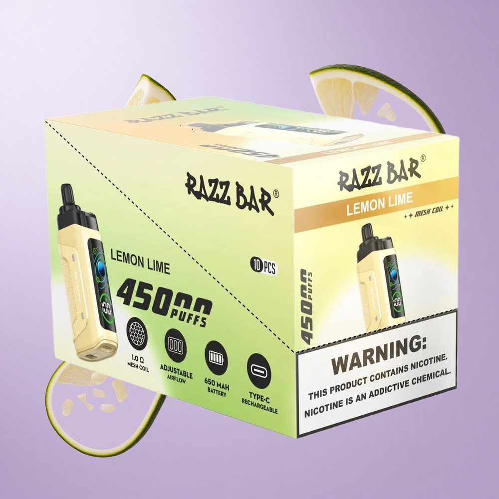 Razz Bar 45000 Puffs Zitrone Limette Deutschland großhandel 1,0 Ohm Mesh Coil