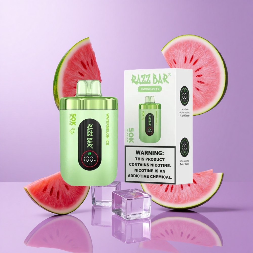 Razz Bar 50K Puffs Einweg-Vape Wassermelone Eis Deutschland großhandel Typ-C wiederaufladbar