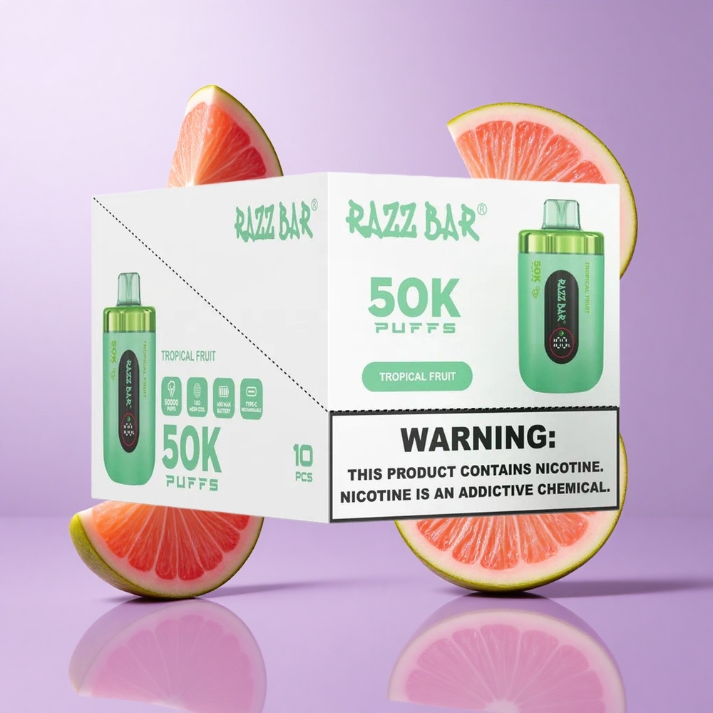 Razz Bar 50K Puffs Tropische Früchte Deutschland großhandel 1.0 Ohm Mesh Coil