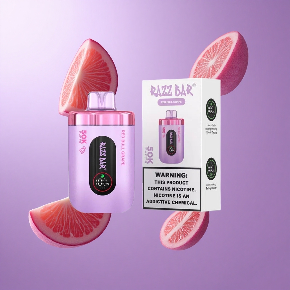 Razz Bar 50K Puffs Zitronengras Grape Deutschland großhandel Typ-C Wiederaufladbar