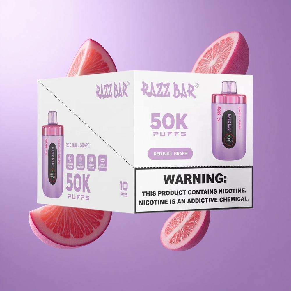 Razz Bar 50K Puffs Zitronengras Grape Deutschland großhandel Typ-C Wiederaufladbar