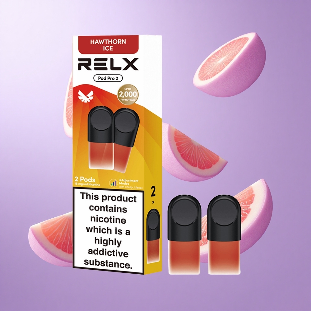 RELX Pod Pro 2 600 Puffs Weißdorn Eis Deutschland großhandel Nikotingehalt: 1,8%