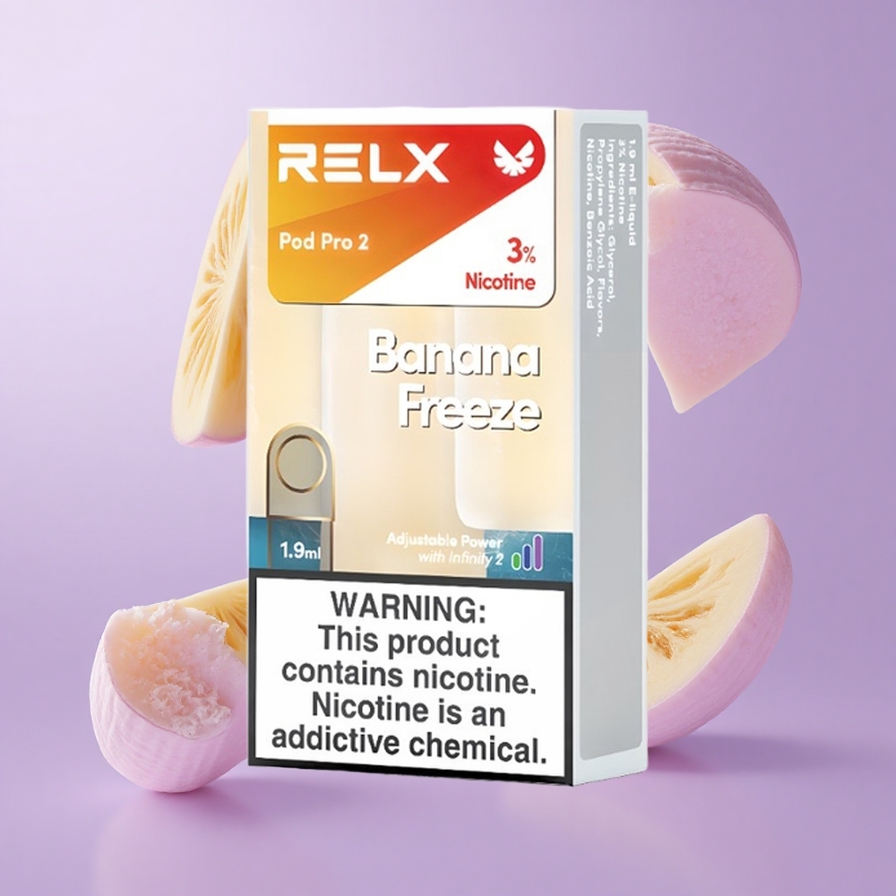 Relx Pod Pro 2 600 Puffs Bananen-Eis Deutschland großhandel Nikotingehalt: 3%